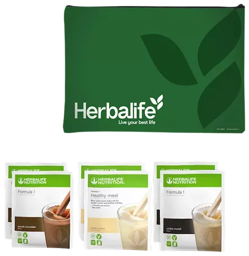 Kit Experiência Herbalife com bolsa e seis saquetas de Fórmula 1